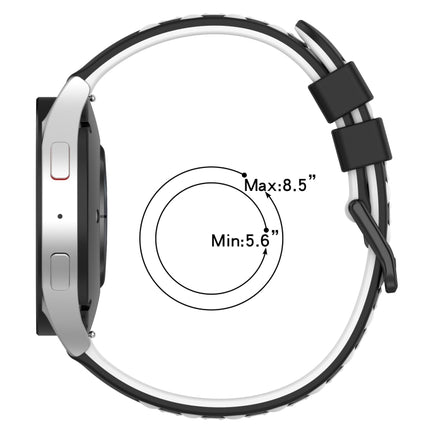 20mm Two-Color Porous Silicone Watch Band, For Samsung Galaxy Watch Active2 44mm, For Samsung Galaxy Watch 42mm - DealBuddy