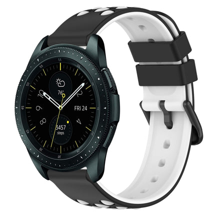 20mm Two-Color Porous Silicone Watch Band, For Samsung Galaxy Watch Active2 44mm, For Samsung Galaxy Watch 42mm - DealBuddy