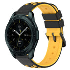 For Samsung Galaxy Watch 42mm / Black+Yellow