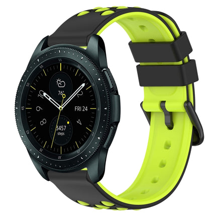20mm Two-Color Porous Silicone Watch Band, For Samsung Galaxy Watch Active2 44mm, For Samsung Galaxy Watch 42mm - DealBuddy