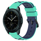 For Samsung Galaxy Watch 42mm / Lime Green+Blue