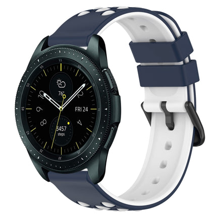 20mm Two-Color Porous Silicone Watch Band, For Samsung Galaxy Watch Active2 44mm, For Samsung Galaxy Watch 42mm - DealBuddy
