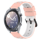 22mm Two-Color Porous Silicone Watch Band, For Samsung Galaxy Watch3 45mm, For Samsung Galaxy Watch 46mm, For Samsung Gear S3 Classic, For Samsung Gear S3 Frontier - DealBuddy