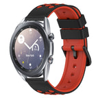 For Samsung Galaxy Watch3 45mm / Black+Red