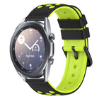 22mm Two-Color Porous Silicone Watch Band, For Samsung Galaxy Watch3 45mm, For Samsung Galaxy Watch 46mm, For Samsung Gear S3 Classic, For Samsung Gear S3 Frontier - DealBuddy