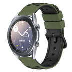 For Samsung Galaxy Watch3 45mm / Army Green + Black