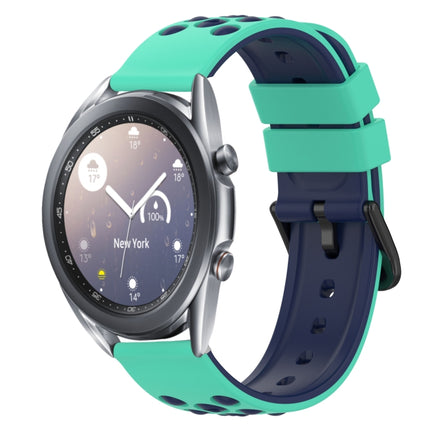 22mm Two-Color Porous Silicone Watch Band, For Samsung Galaxy Watch3 45mm, For Samsung Galaxy Watch 46mm, For Samsung Gear S3 Classic, For Samsung Gear S3 Frontier - DealBuddy