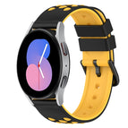 For Samsung Galaxy Watch 46mm / Black+Yellow