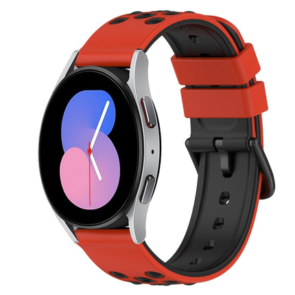 22mm Two-Color Porous Silicone Watch Band, For Samsung Galaxy Watch3 45mm, For Samsung Galaxy Watch 46mm, For Samsung Gear S3 Classic, For Samsung Gear S3 Frontier - DealBuddy