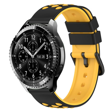 22mm Two-Color Porous Silicone Watch Band