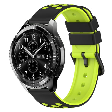 22mm Two-Color Porous Silicone Watch Band
