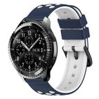 For Samsung Gear S3 Classic / Midnight Blue + White