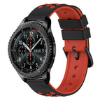 For Samsung Gear S3 Frontier / Black+Red