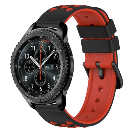 22mm Two-Color Porous Silicone Watch Band
