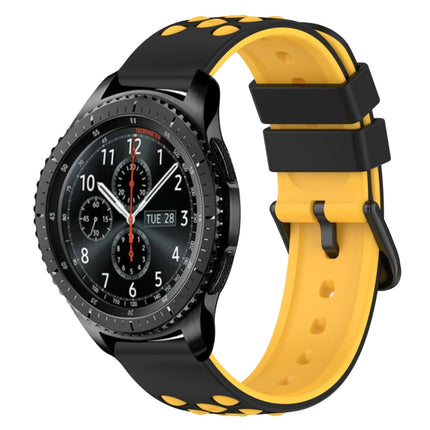 22mm Two-Color Porous Silicone Watch Band