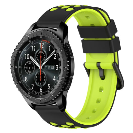22mm Two-Color Porous Silicone Watch Band
