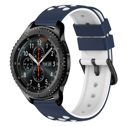 22mm Two-Color Porous Silicone Watch Band