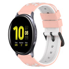 22mm Two-Color Silicone Watch Band, For Samsung Galaxy Watch Active2 44mm, For Samsung Galaxy Watch 42mm - DealBuddy