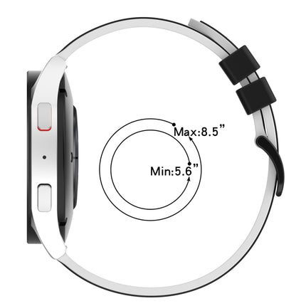 22mm Two-Color Silicone Watch Band, For Samsung Galaxy Watch Active2 44mm, For Samsung Galaxy Watch 42mm - DealBuddy