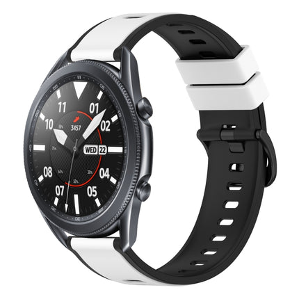 22mm Two-Color Silicone Watch Band, For Samsung Galaxy Watch3 45mm, For Samsung Galaxy Watch 46mm, For Samsung Gear S3 Classic, For Samsung Gear S3 Frontier - DealBuddy