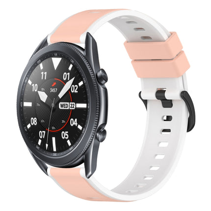22mm Two-Color Silicone Watch Band, For Samsung Galaxy Watch3 45mm, For Samsung Galaxy Watch 46mm, For Samsung Gear S3 Classic, For Samsung Gear S3 Frontier - DealBuddy