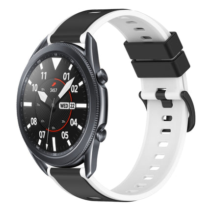 22mm Two-Color Silicone Watch Band, For Samsung Galaxy Watch3 45mm, For Samsung Galaxy Watch 46mm, For Samsung Gear S3 Classic, For Samsung Gear S3 Frontier - DealBuddy