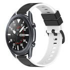 22mm Two-Color Silicone Watch Band, For Samsung Galaxy Watch3 45mm, For Samsung Galaxy Watch 46mm, For Samsung Gear S3 Classic, For Samsung Gear S3 Frontier - DealBuddy