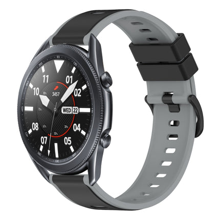 22mm Two-Color Silicone Watch Band, For Samsung Galaxy Watch3 45mm, For Samsung Galaxy Watch 46mm, For Samsung Gear S3 Classic, For Samsung Gear S3 Frontier - DealBuddy
