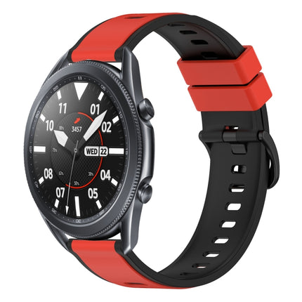 22mm Two-Color Silicone Watch Band, For Samsung Galaxy Watch3 45mm, For Samsung Galaxy Watch 46mm, For Samsung Gear S3 Classic, For Samsung Gear S3 Frontier - DealBuddy