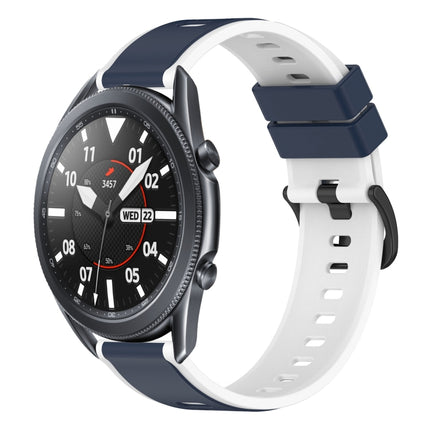 22mm Two-Color Silicone Watch Band, For Samsung Galaxy Watch3 45mm, For Samsung Galaxy Watch 46mm, For Samsung Gear S3 Classic, For Samsung Gear S3 Frontier - DealBuddy