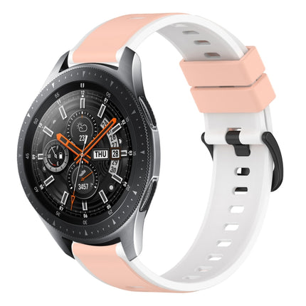 22mm Two-Color Silicone Watch Band, For Samsung Galaxy Watch3 45mm, For Samsung Galaxy Watch 46mm, For Samsung Gear S3 Classic, For Samsung Gear S3 Frontier - DealBuddy