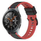 For Samsung Galaxy Watch 46mm / Black+Red