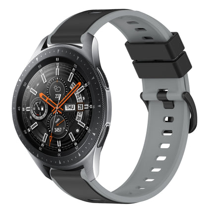 22mm Two-Color Silicone Watch Band, For Samsung Galaxy Watch3 45mm, For Samsung Galaxy Watch 46mm, For Samsung Gear S3 Classic, For Samsung Gear S3 Frontier - DealBuddy