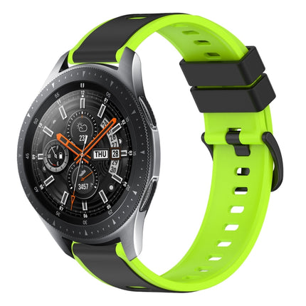 22mm Two-Color Silicone Watch Band, For Samsung Galaxy Watch3 45mm, For Samsung Galaxy Watch 46mm, For Samsung Gear S3 Classic, For Samsung Gear S3 Frontier - DealBuddy