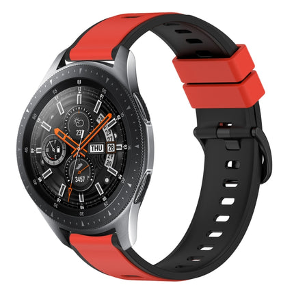 22mm Two-Color Silicone Watch Band, For Samsung Galaxy Watch3 45mm, For Samsung Galaxy Watch 46mm, For Samsung Gear S3 Classic, For Samsung Gear S3 Frontier - DealBuddy