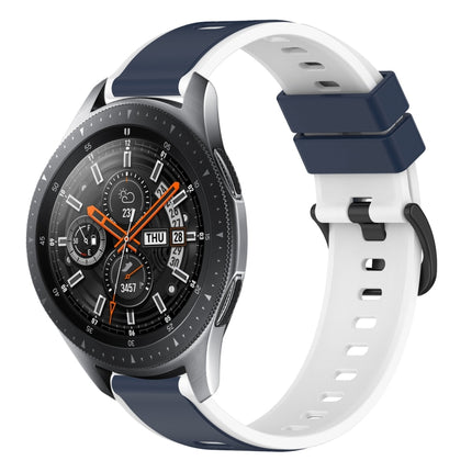 22mm Two-Color Silicone Watch Band, For Samsung Galaxy Watch3 45mm, For Samsung Galaxy Watch 46mm, For Samsung Gear S3 Classic, For Samsung Gear S3 Frontier - DealBuddy