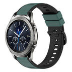 For Samsung Gear S3 Classic / Olive Green + Black