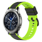 For Samsung Gear S3 Classic / Black+Lime Green
