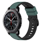 For Samsung Gear S3 Frontier / Olive Green + Black