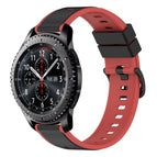For Samsung Gear S3 Frontier / Black+Red
