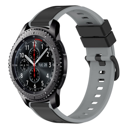 22mm Two-Color Silicone Watch Band