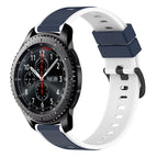 For Samsung Gear S3 Frontier / Midnight Blue + White