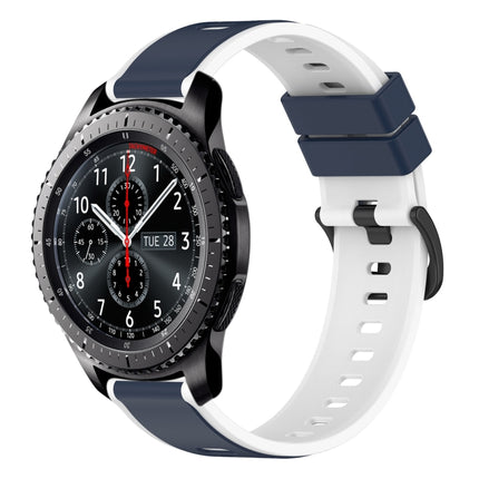 22mm Two-Color Silicone Watch Band