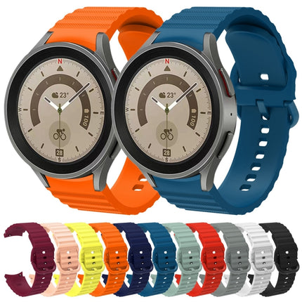 Wave Dotted Pure Color Buckle Silicone Watch Band, For Samsung Galaxy Watch 5 / 5 Pro, For Samsung Galaxy Watch 4 - DealBuddy