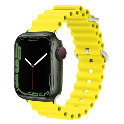 Ocean Silicone Metal Head Watch Band, For Apple Watch Ultra 49mm / Series 8&7 45mm, For Apple Watch Series 8&7 41mm / SE 2&6&SE&5&4 40mm / 3&2&1 38mm - DealBuddy