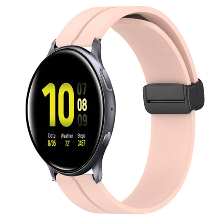 20mm Solid Color Magnetic Clasp Silicone Watch Band