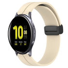 20mm Solid Color Magnetic Clasp Silicone Watch Band, For Samsung Galaxy Watch Active2 44mm, For Samsung Galaxy Watch 42mm - DealBuddy