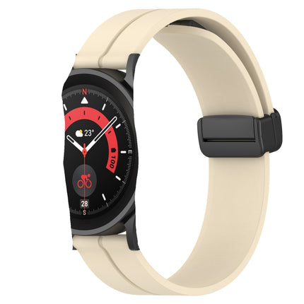 20mm Solid Color Magnetic Clasp Silicone Watch Band, For Samsung Galaxy Watch Active2 44mm, For Samsung Galaxy Watch 42mm - DealBuddy