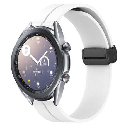 22mm Solid Color Magnetic Clasp Silicone Watch Band, For Samsung Galaxy Watch3 45mm, For Samsung Galaxy Watch 46mm, For Samsung Gear S3 Classic, For Samsung Gear S3 Frontier - DealBuddy
