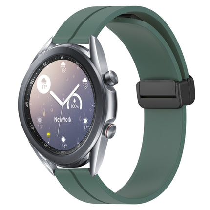 22mm Solid Color Magnetic Clasp Silicone Watch Band, For Samsung Galaxy Watch3 45mm, For Samsung Galaxy Watch 46mm, For Samsung Gear S3 Classic, For Samsung Gear S3 Frontier - DealBuddy